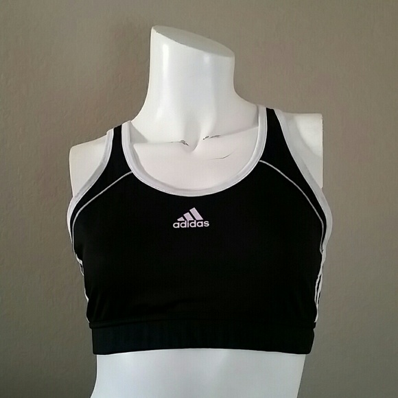 adidas Other - Adidas black white strappy racerback sports bra